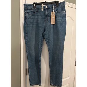 Madewell 9 Inch High Rise Skinny Size 33 BRAND NEW WITH TAGS